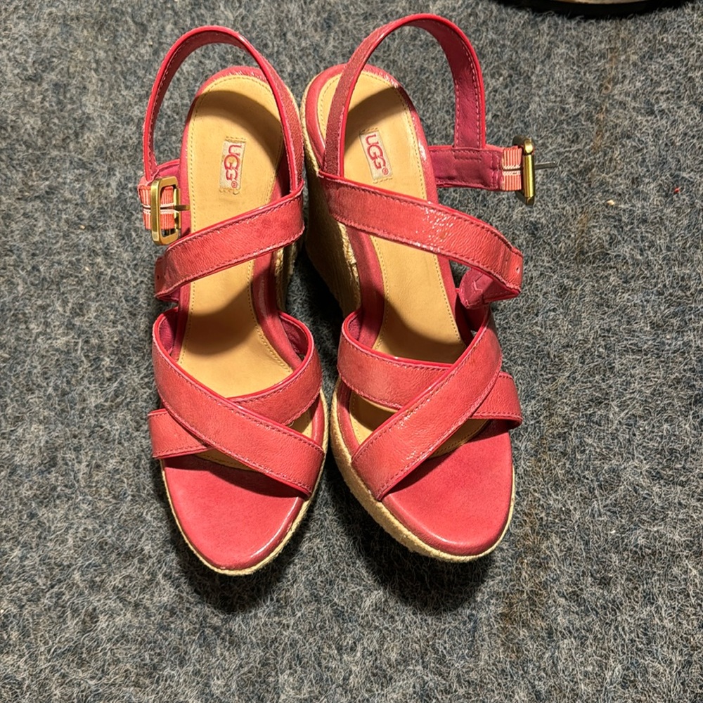 Ugg platform heels used only 2xs
